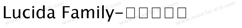 Lucida Family字体转换